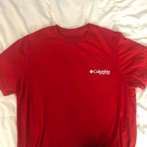Columbia PFG Red Short Sleeve Graphic Tshirt